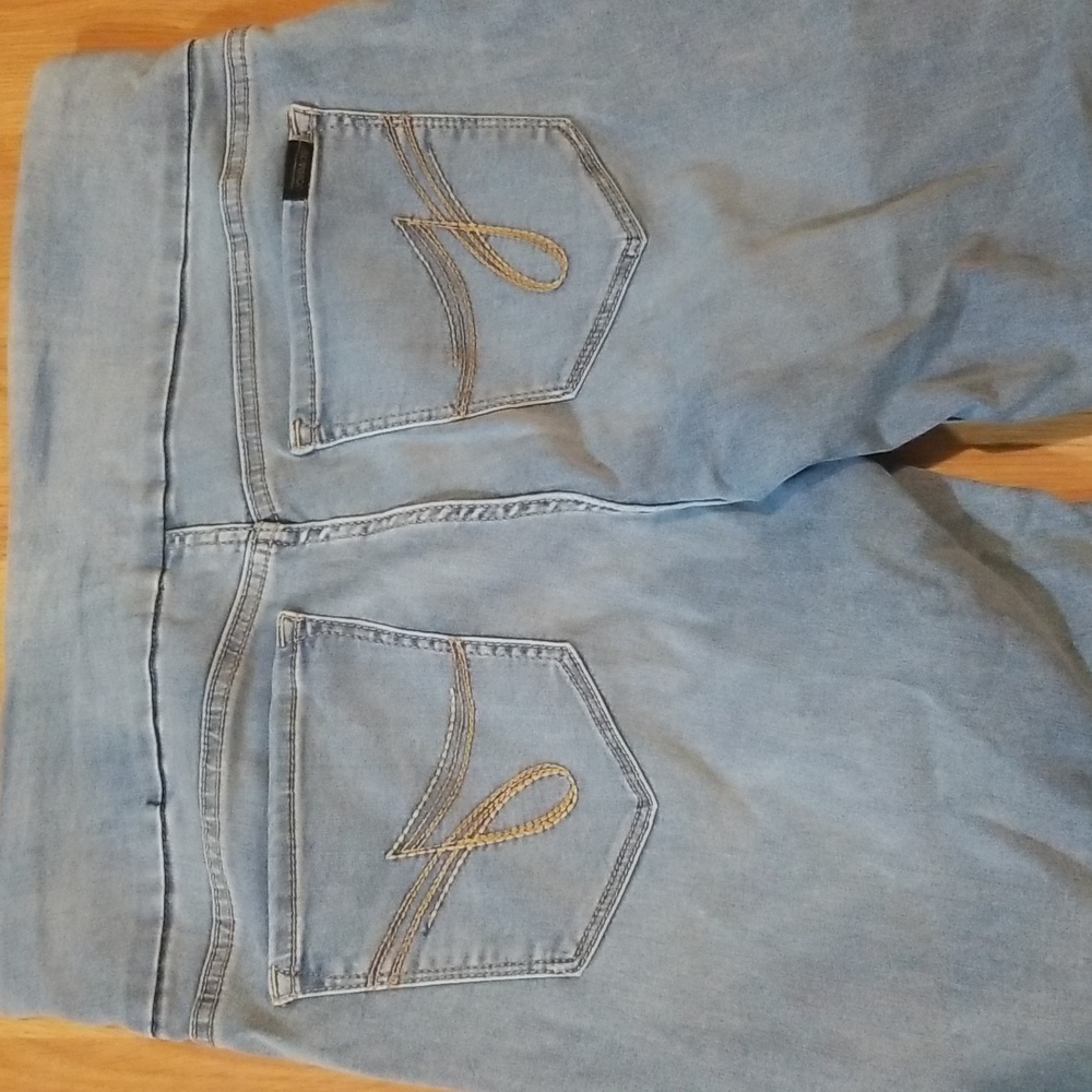 Jordache light blue stretch jeggings size large EUC - Picture 8 of 10